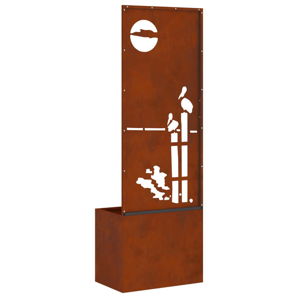 Puutarhan yksityisyyden verho Ruosteinen 50 x 32 x 150 cm