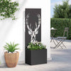 Puutarhan yksityisyyden verho Eläinkuvio Musta 50 x 32 x 150 cm