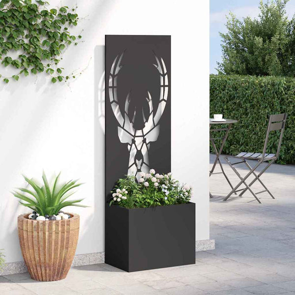 Puutarhan yksityisyyden verho Eläinkuvio Musta 50 x 32 x 150 cm