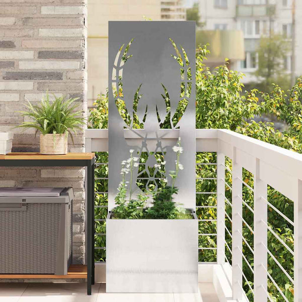 Puutarhan yksityisyyden verho Eläinkuvio Hopea 50 x 32 x 150 cm