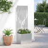 Puutarhan yksityisyyden verho Eläinkuvio Hopea 50 x 32 x 150 cm
