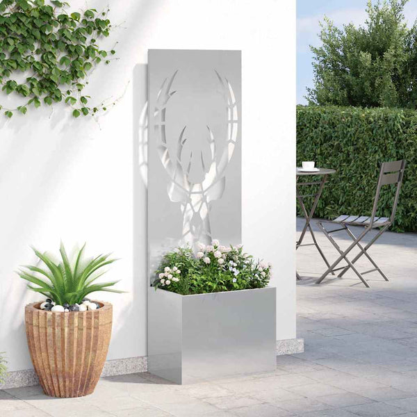 Puutarhan yksityisyyden verho Eläinkuvio Hopea 50 x 32 x 150 cm