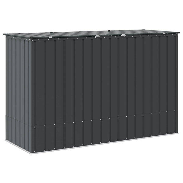 Puutarhan säilytyslaatikko Musta 214 x 82 x 132 cm Teräs