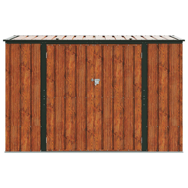 Puutarhan säilytyslaatikko Ruskea 214 x 82 x 132 cm Teräs