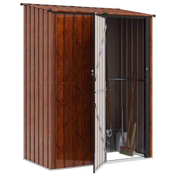Puutarhavajat Ruskea 153,5 x 86 x 200 cm Metalli
