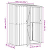 Puutarhavajat Ruskea 153,5 x 86 x 200 cm Metalli