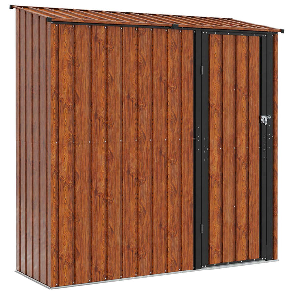 Puutarhavajat Ruskea 203,5 x 73 x 200 cm Metalli