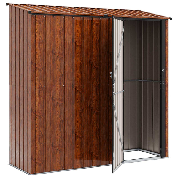 Puutarhavajat Ruskea 203,5 x 73 x 200 cm Metalli