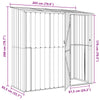 Puutarhavajat Ruskea 203 x 85,5 x 200 cm Metalli