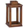 Lyhty 3 pcs Luonnollinen Mahogany-puu
