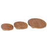 Kasvilava 3 kpl Luonnollinen 29 x 29 x 3,5 cm Mahogany-puu