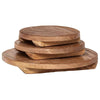 Kasvilava 3 kpl Luonnollinen 29 x 29 x 3,5 cm Mahogany-puu