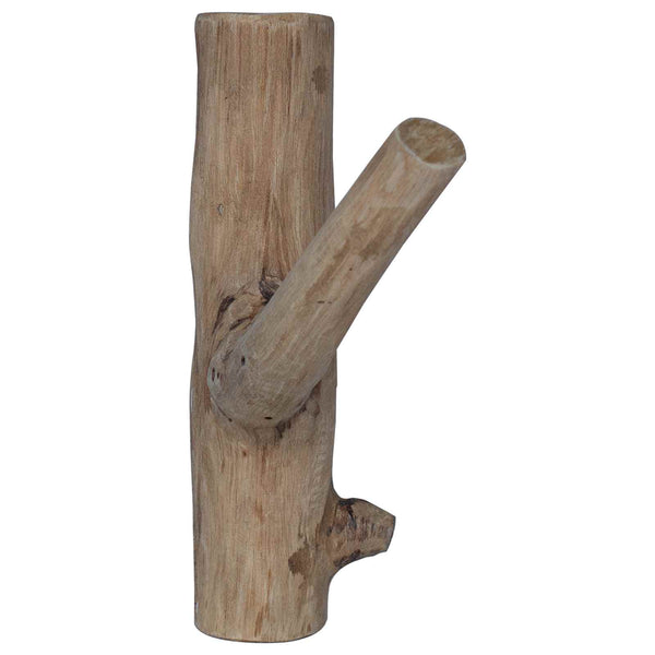 Koukku Ruskea 4 x 4 x 14 cm Kierrätetty massiivinen puu