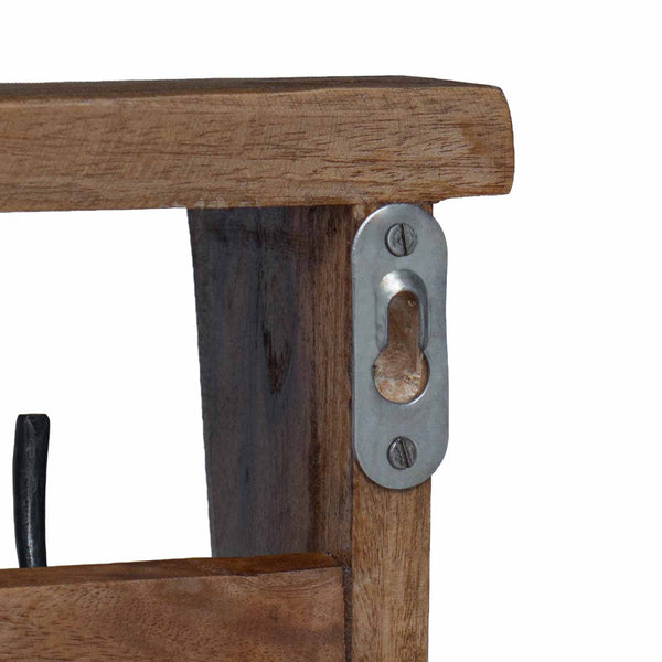 Henkari Ruskea 50 x 10 x 14 cm Kiinteää mahonkipuuta