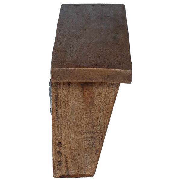 Henkari Ruskea 50 x 10 x 14 cm Kiinteää mahonkipuuta