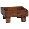 Kasviteline 3 kpl Ruskea 35 x 35 x 12 cm Mahogany-puu