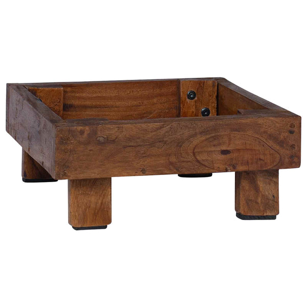 Kasviteline 3 kpl Ruskea 35 x 35 x 12 cm Mahogany-puu
