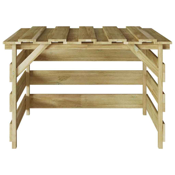 Ruohonleikkurin talli Ruskea 84 x 80 x 56 cm Kyllästetty mänty
