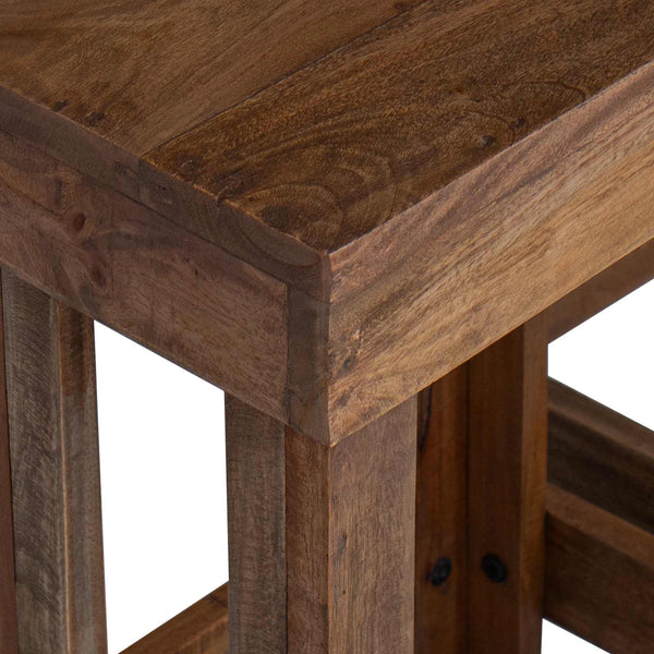Kasviteline 2 kpl Ruskea 70 x 11 x 27 cm Mahogany-puu