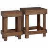 Kasviteline 2 kpl Ruskea 70 x 11 x 27 cm Mahogany-puu