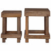 Kasviteline 2 kpl Ruskea 70 x 11 x 27 cm Mahogany-puu
