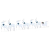 LED-joulupeurat 7 pcs Hopea kangas
