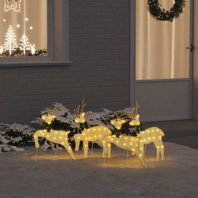 Kulta led-joulupeurat Buna 45x19x65cm (4 pcs kangas)