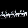 Hopea led-joulupeurat Asenela 45x19x65cm (6 pcs kangas)