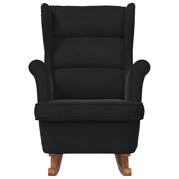 Keinutuoli tyynyllä Musta 92 x 71 x 100 cm vaneri