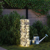 Gabion-vedenhaara 4 kpl Hopea 25 x 25 x 100 cm Galvanoitu teräs