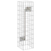 Gabion-vedenhaara 4 kpl Hopea 25 x 25 x 100 cm Galvanoitu teräs