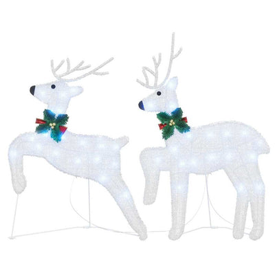 Viileä valkoinen led-joulupeurat Bestea 45x19x65cm (2 pcs kangas)