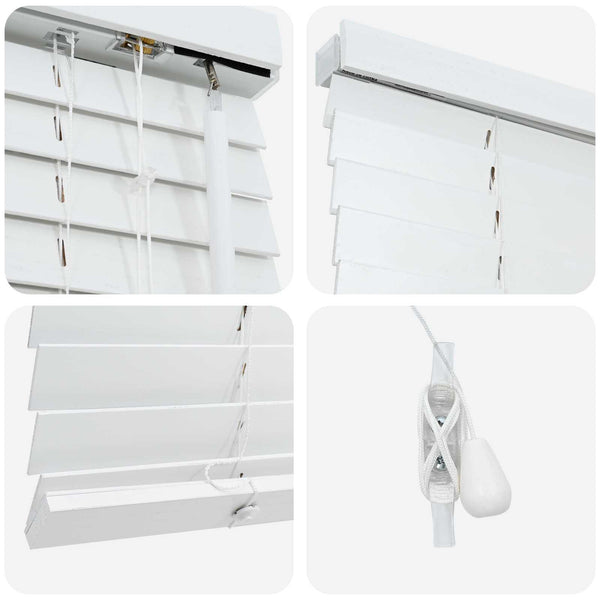 Venezia-verho valkoinen 50 x 130 cm 35 mm
