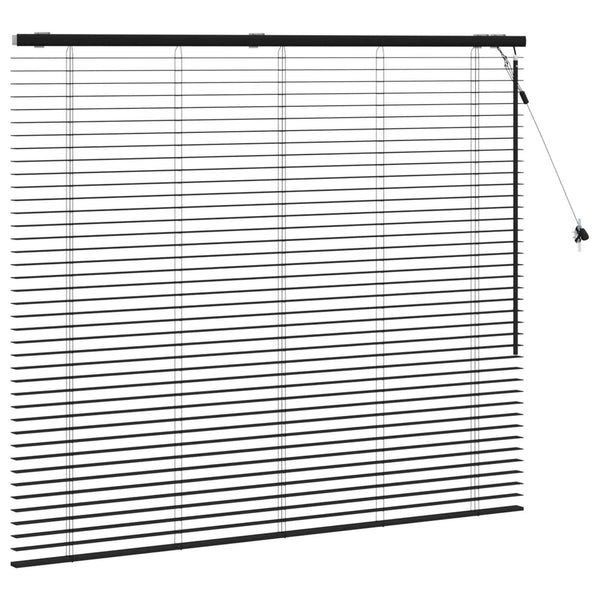 Venezia-verho Musta 155 x 130 cm 35 mm