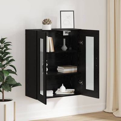 Musta rikkaita seinäkaappi Tawanna 69.5x34x90cm (puinen)