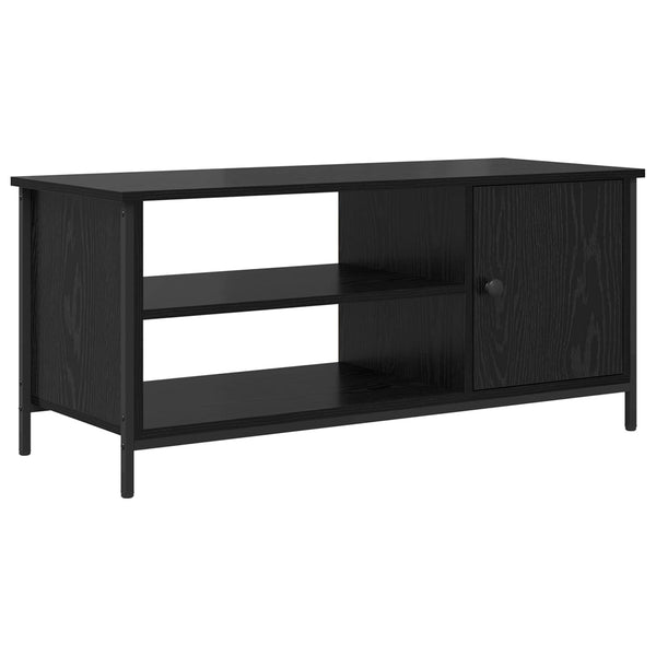 TV-kaappi 100 x 40 x 45 cm Musta tammi. Tekninen puu