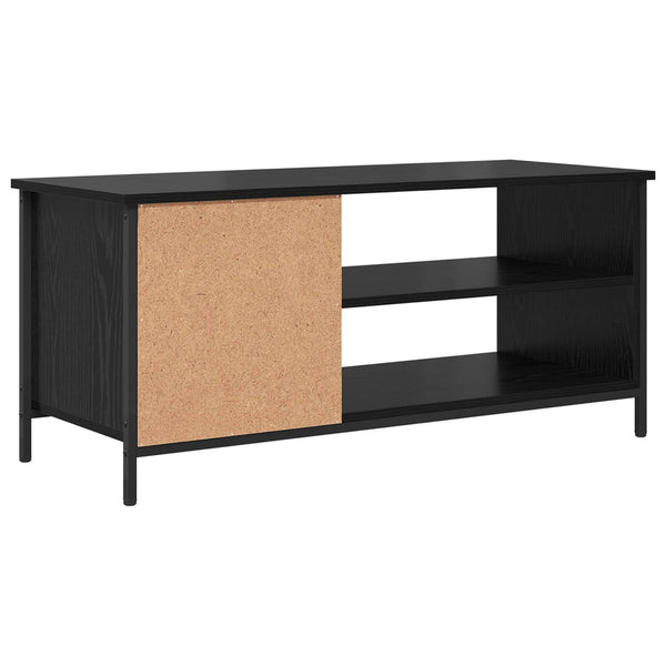 TV-kaappi 100 x 40 x 45 cm Musta tammi. Tekninen puu