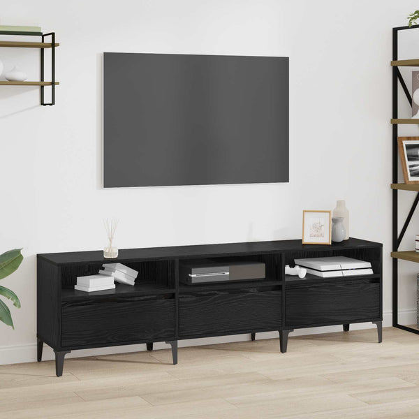 TV-kaappi laatikon kanssa Musta tammi. 150 x 30 x 45 cm