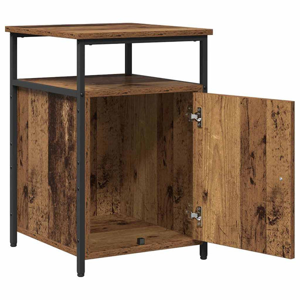 Yöpöytäkaappi Tekninen puu Vanha puu