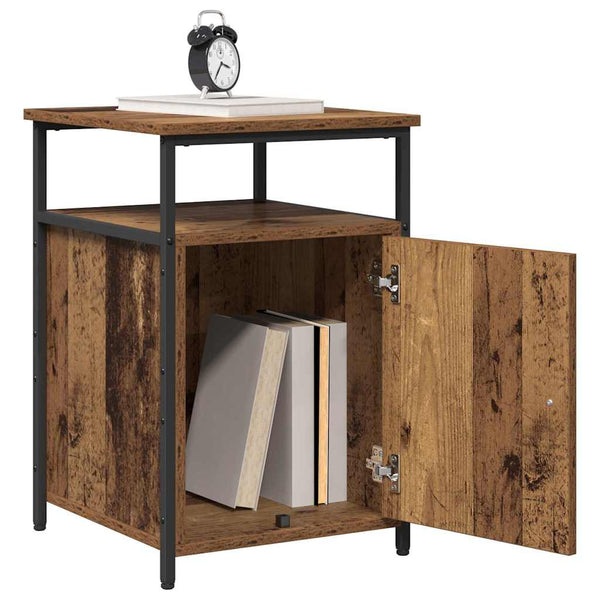 Yöpöytäkaappi Tekninen puu Vanha puu