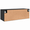 Seinäkaappi 100 x 36.5 x 35 cm Tekninen puu Musta tammi