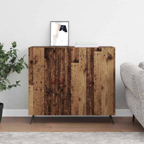 90 x 34 x 80 cm Tekninen puu Ruskea sivupöytä