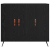 Sivupöytä 90 x 34 x 80 cm mustasta teknisestä puusta