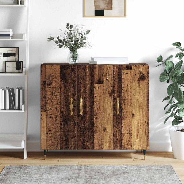 Sivupöytä Vanha puu 90 x 34 x 80 cm Tekninen puu