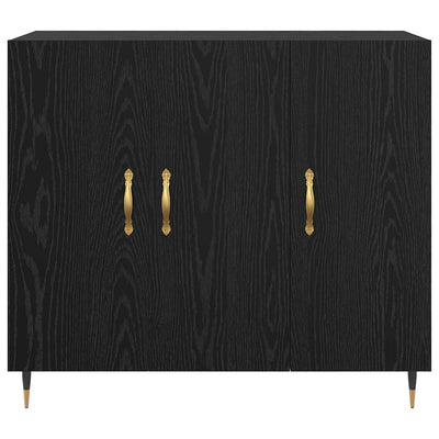 Sivupöytä Musta 90 x 34 x 80 cm Tekninen puu