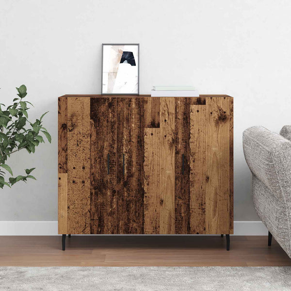 Sivupöytä Vanha puu 90 x 34 x 80 cm Tekninen puu