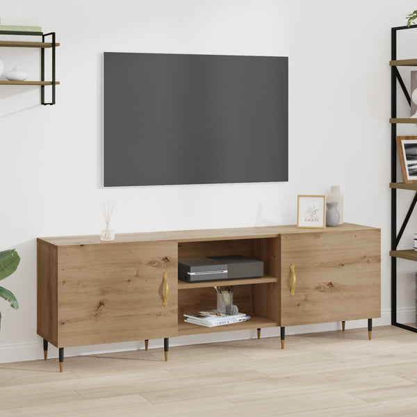 TV-kaappi 150 x 30 x 50 cm artesaani tammi Tekninen puu