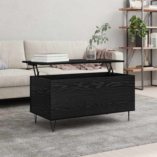 Sohvapöytä Musta tammi 90 x 44.5 x 45 cm Tekninen puu
