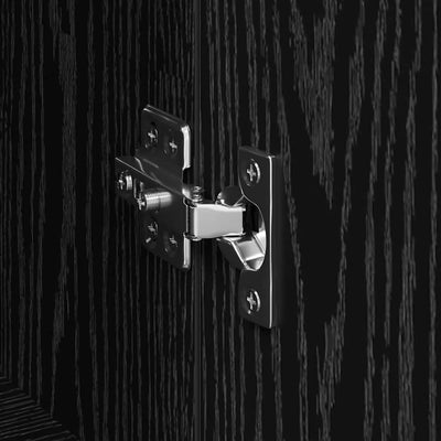 Korkea kaappi Musta 60 x 36 x 110 cm Tekninen puu