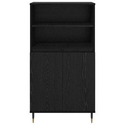 Korkea kaappi Musta 60 x 36 x 110 cm Tekninen puu